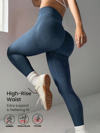 Solid Color Casual Fitness Essential