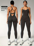 Yoga One-Piece Cross-Shoulder Trousers